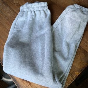 Grey sweatpants